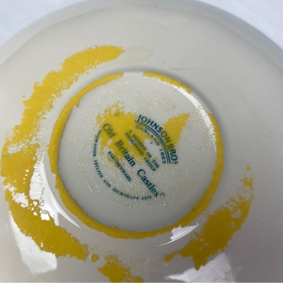 Vintage Johnson Bros 5.5” Collectible Side Plate Old Britain Castles Red White - Picture 5 of 5